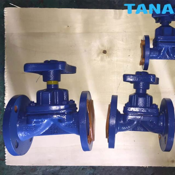 Weir type Rubber Lined diaphragm valve